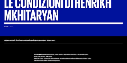 Inter, risentimento muscolare per Mkhitaryan: out circa 1 mese