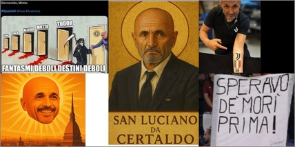 Santini, tatuaggi e scongiuri, i tifosi Juve accolgono Spalletti: le reazioni social