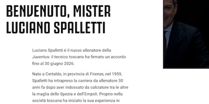 Juventus, ecco l'ufficialità: Luciano Spalletti è il nuovo allenatore