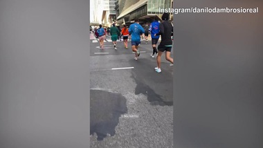 D'Ambrosio a New York in mezzo alla New York Marathon 2025