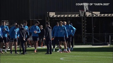 Champions League: Atalanta, i nerazzurri si allenano prima della partenza per Marsiglia