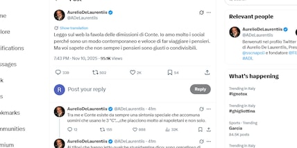 Napoli, De Laurentiis sui social: "Dimissioni Conte una favola, tra me e lui esiste da sempre una sintonia speciale"
