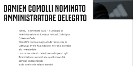 Juventus, ufficiale: Comolli è il nuovo amministratore delegato