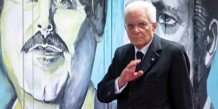 Mattarella visita mostra dell'Ansa su Falcone e Borsellino