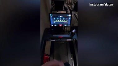 Ibra corre sul tapis roulant: che ritmo!