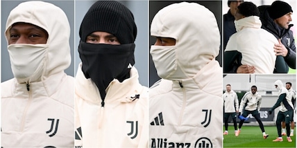 La Juve pronta al freddo di Bodo, maschere e cappucci: li riconoscete tutti?