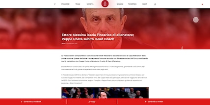 Basket, l'Olimpia Milano comunica le dimissioni di Ettore Messina: al suo posto Poeta
