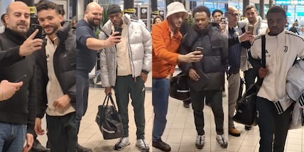 Juve, i giocatori in partenza tra abbracci e selfie dopo la vittoria Champions contro il Bodo Glimt