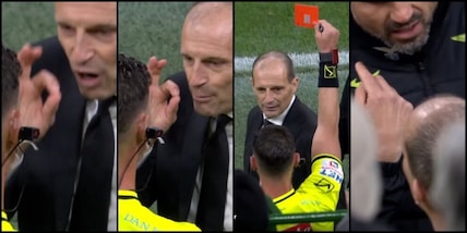 Allegri espulso, rosso e rissa sfiorata: a brutto muso con Collu e col vice di Sarri