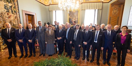 Comitato Leonardo da Mattarella con i vincitori premio 2025