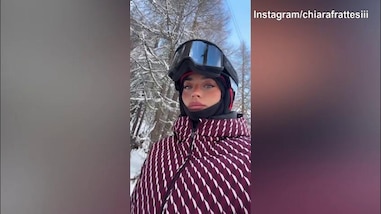Chiara Frattesi, giornata "speciale"...sulla neve