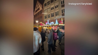 Ilary Blasi a Francoforte: il weekend è appena iniziato