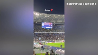 Lady Immobile ringrazia con un cuore l'accoglienza dei tifosi della Lazio per Ciro