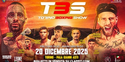 Cresce l’attesa per la prima edizione del Torino Boxing Show, in programma al Pala Asti sabato 20 dicembre