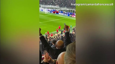 Milan, Camarda esulta per l'ex compagno Bartesaghi