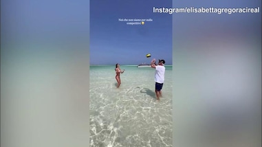 Elisabetta Gregoraci e Flavio Briatore: che sfida in acqua!