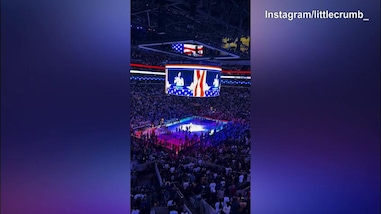 Elisabetta Canalis, nottata Nba a Los Angeles