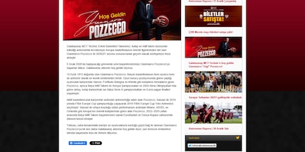 Ufficiale: il Galatasaray annuncia Pozzecco come nuovo coach