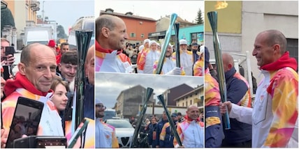 Allegri come non l’hai mai visto: tedoforo con il cuore diviso tra Milan e… Juve