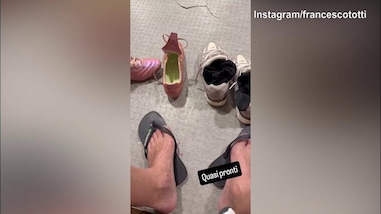 Totti, tutto pronto per rimettersi gli scarpini da gioco