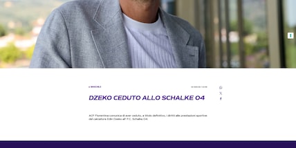 Ufficiale: Fiorentina-Dzeko, è addio