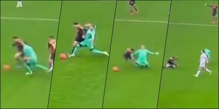 Skorupski senza senso, sul 2-0 Bologna espulso per questo fallo a centrocampo!