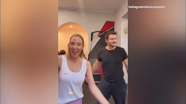 Alice Campello si allena dopo la rottura con Morata