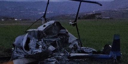 Precipita elicottero ultraleggero, un morto ed un ferito grave