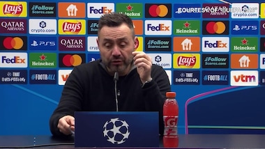 De Zerbi: "Pesa tanto questa eliminazione, ma dobbiamo accettarla"