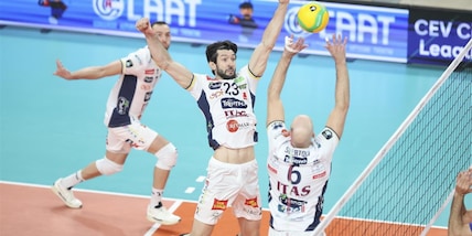 Champions League: Trento soffre cinque set per battere il Tours