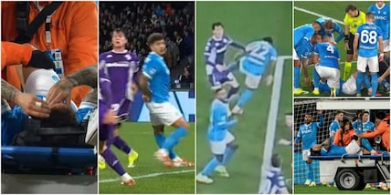 Di Lorenzo fa crac, le lacrime e l’uscita in barella: Conte e Gattuso tremano