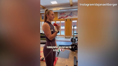 Slittiniste tedesche, allenamento particolare in palestra: lezione di...gesti italiani