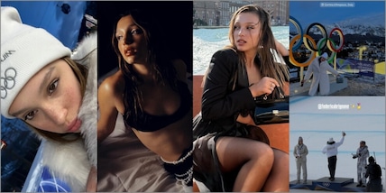 Sarah Toscano a Cortina tra musica e sport: il tifo è tutto per la Brignone