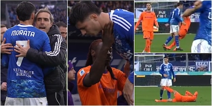 Morata da incubo, interviene anche Kean: colpo a palla lontana e rosso