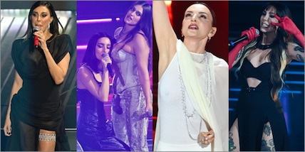 Belen con la giarrettiera, Gaia provocante e Arisa trasparente: i look di Sanremo
