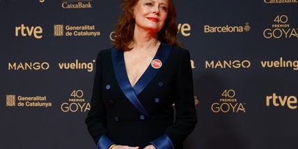 Spille 'Free Palestine' sul red carpet premi Goya del cinema a Barcellona