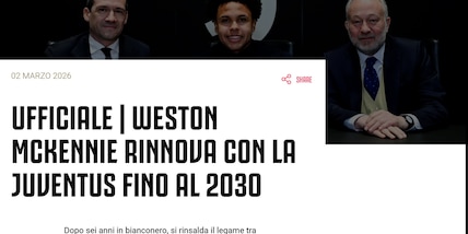 Ufficiale, Juventus: McKennie rinnova fino al 2030