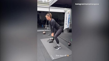 Maria Sharapova si tiene in forma