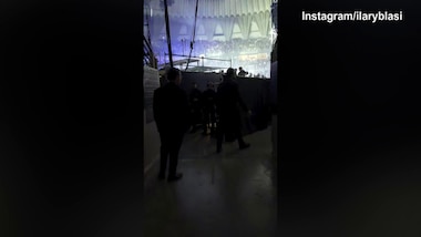 Ilary Blasi presente al concerto di Achille Lauro