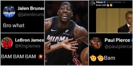 Da Dirk Nowitzki a LeBron James e Wade: tutte le reazioni al record incredibile di Adebayo!