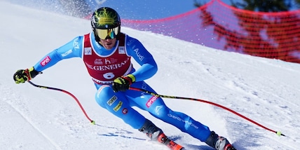 Franzoni 2° nella discesa libera di Courchevel. Odermatt ancora campione del mondo