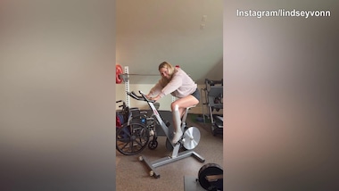 Sci, come prosegue veloce il recupero di Lindesy Vonn: eccola sulla cyclette