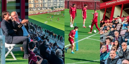 L'abbraccio dei tifosi al Toro e Ventura sorride con Moretti: le immagini dell'allenamento al Filadelfia