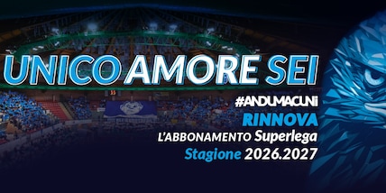 Cuneo Volley: Unico Amore Sei, la campagna abbonamenti Superlega