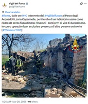 Morti in crollo casale, ipotesi azione nelle prossime settimane