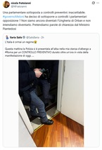 Avs, per l'eurodeputata Salis controllo di polizia preventivo in hotel