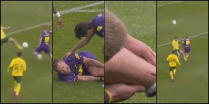 Infortunio orribile in Eredivisie: scontro durissimo e gamba tagliata, immagini shock