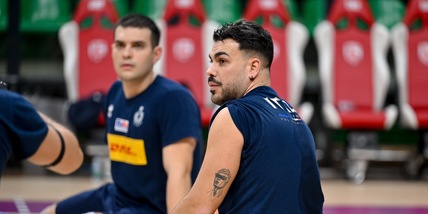 La nazionale maschile di sitting in collegiale con l'Olanda