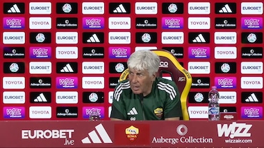 Gasperini parla di Percassi e dell'Atalanta, si commuove e se ne va