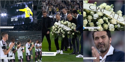Manninger, omaggio da brividi allo Stadium: da Buffon a Chiellini, gli ex compagni Juve in lacrime